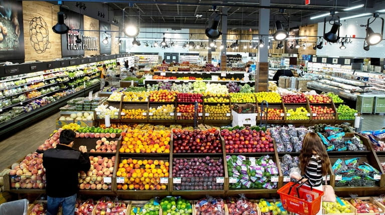 H mart's vast produce section.