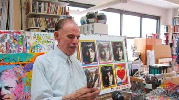 Artist Peter Max in his UWS studio, ode to Paul...