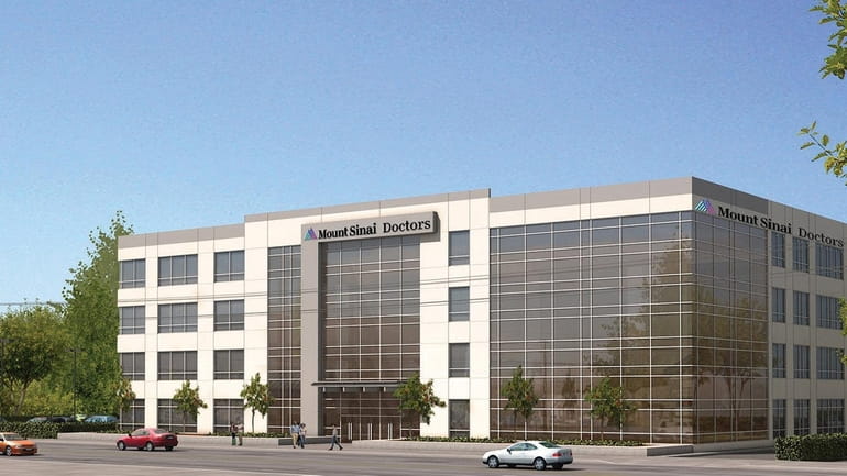 A rendering of a multispecialty medical office proposed by Mount...