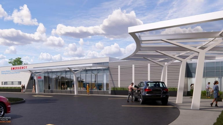 A rendering of an expanded emergency department proposed for Mather Hospital...