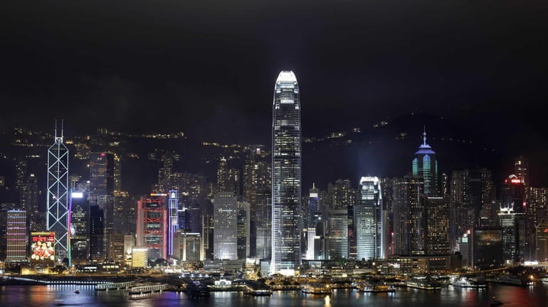 A night view of Hong Kong Island's legendary skyline. (Jan....