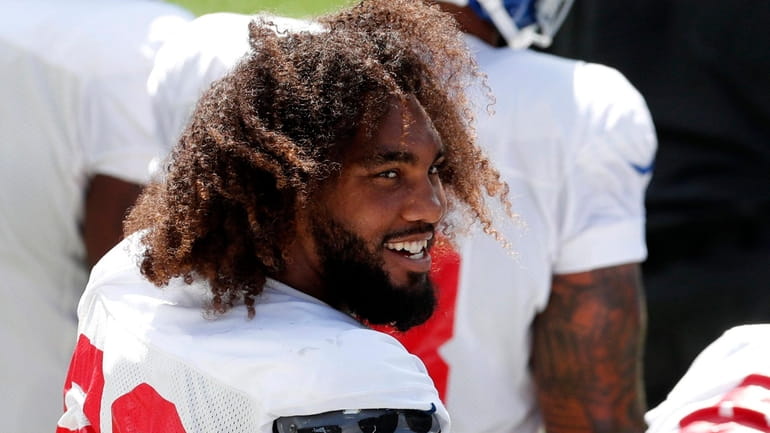 Leonard Williams is all smiles after getting a deal done...