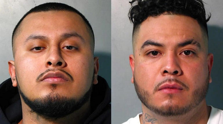 Victor Leon, left, and Eric Monge, both of Queens, were arrested...