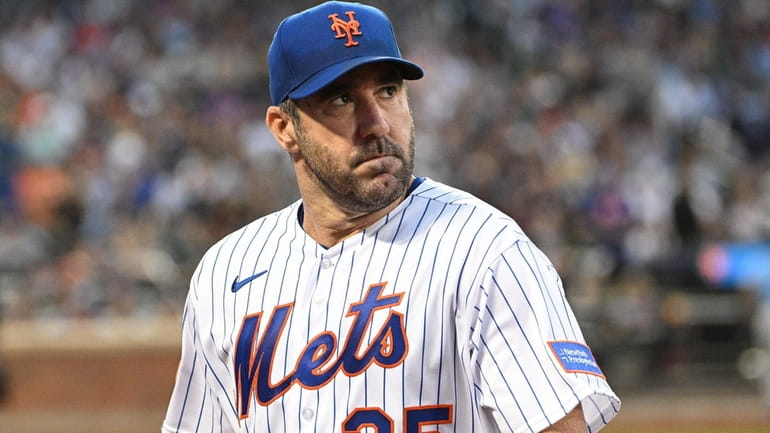 Mets starter Justin Verlander has pitched to a 4.85 ERA in...