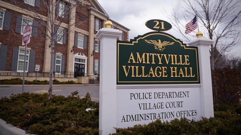 Amityville Village Hall is seen on Feb. 25, 2014.