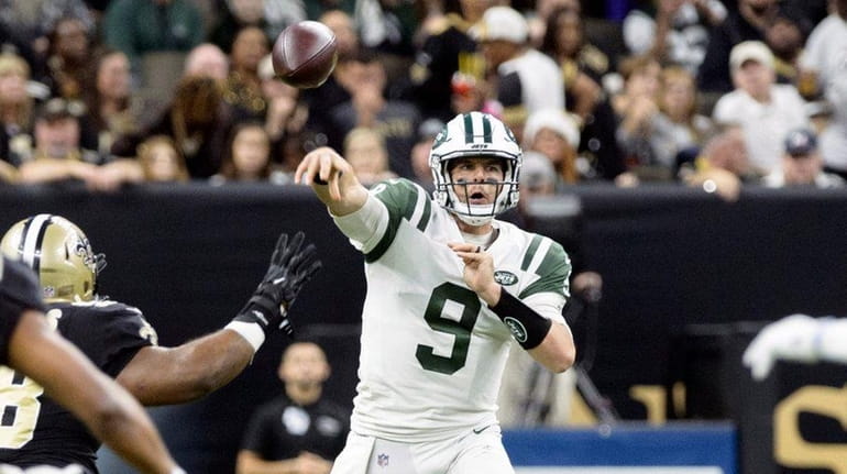 Jets' Bryce Petty threw for only 179 yards Sunday in...
