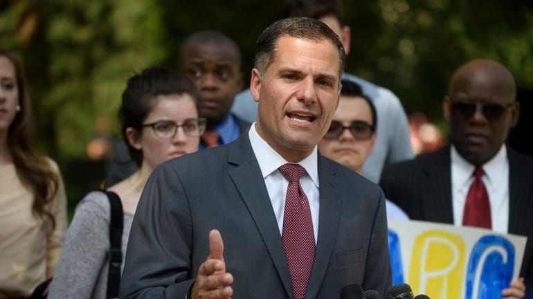 Marc Molinaro, the Republican candidate for New York governor, on...