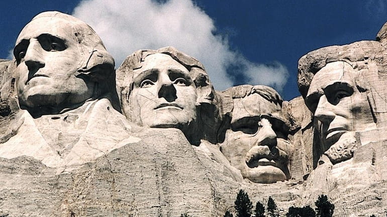 Teddy Roosevelt (second from the right on Mount Rushmore) is...