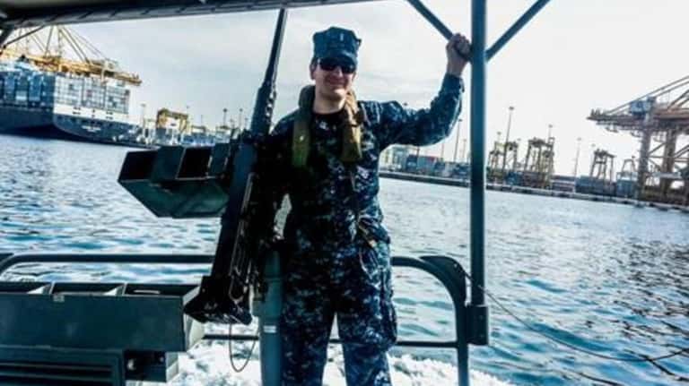 U.S. Navy Lieutenant Commander Rob Scribner, formerly of Westhampton Beach,...