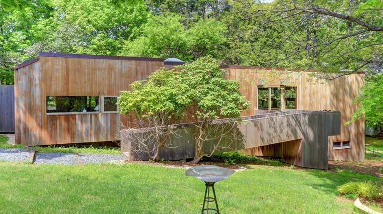 This Asharoken house designed by architect Norman Jaffe is listed...