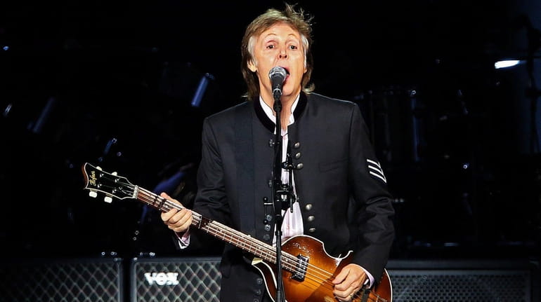 Paul McCartney performs Tuesday, Sept. 26, 2017, during his One...