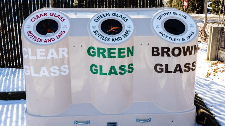 Town of Smithtown recently opened drop-off glass recycling bins at...