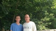 My son and husband from when we visited Cornell.