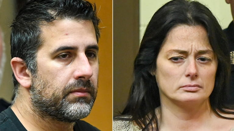 Michael Valva, left, and Angela Pollina, right, were convicted of...