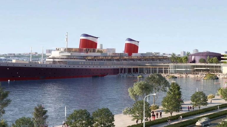 A rendering of what the SS United States might look like...