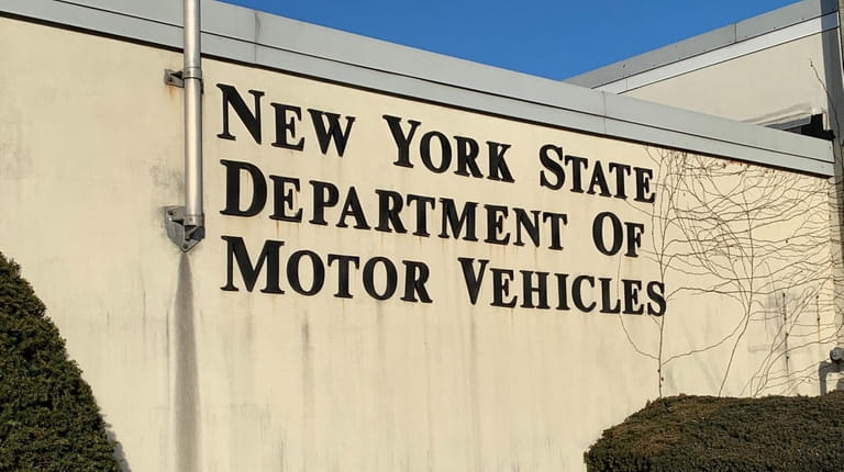 Exterior of the New York State Department of Motor Vehicles...