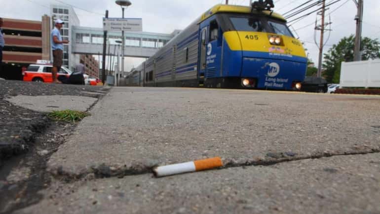 Commuters comment on the proposed smoking ban on LIRR platforms...