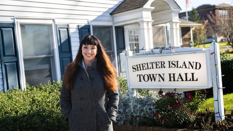 Elizabeth Hanley, chair of Shelter Island Town's Community Housing Board,...