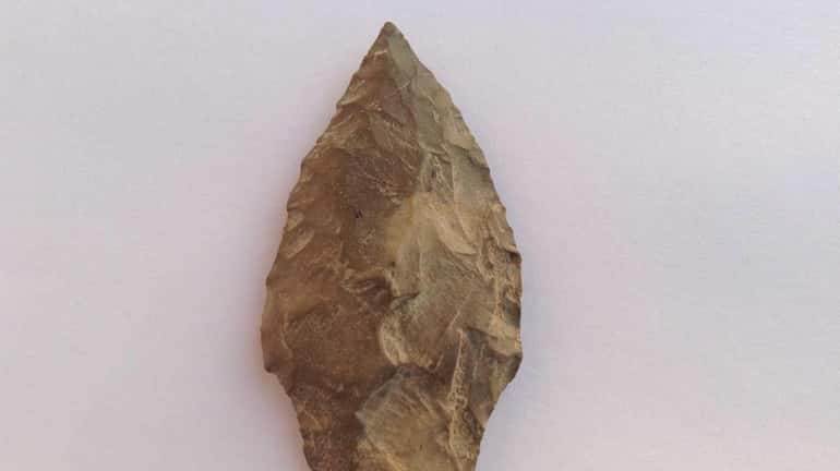 Arrowhead found at Wildwood State Park in Wading River around...