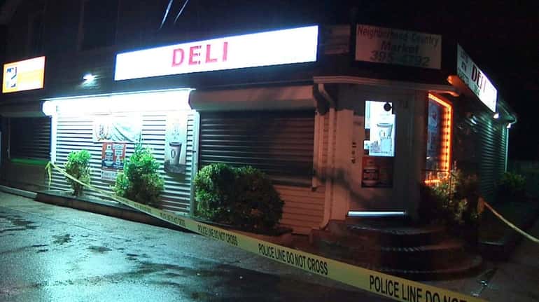 A man robbed this market on Whittier Drive in Mastic...
