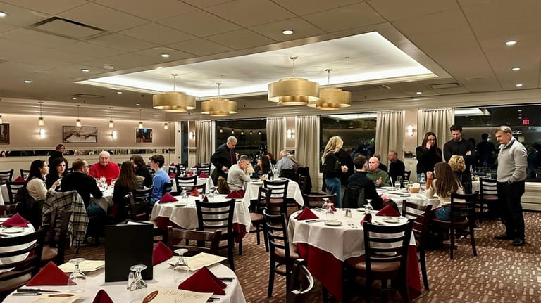 The main dining room at Pietro's in Roslyn.