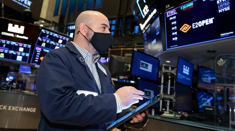 Fred DeMarco, a trader at the New York Stock Exchange,...