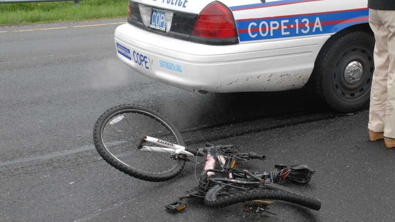A bicyclist was injured in an accident on 43rd Street...