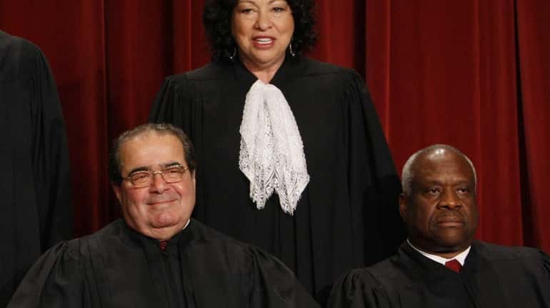 Justice Antonin Scalia at the Supreme Court in Washington (Sept....