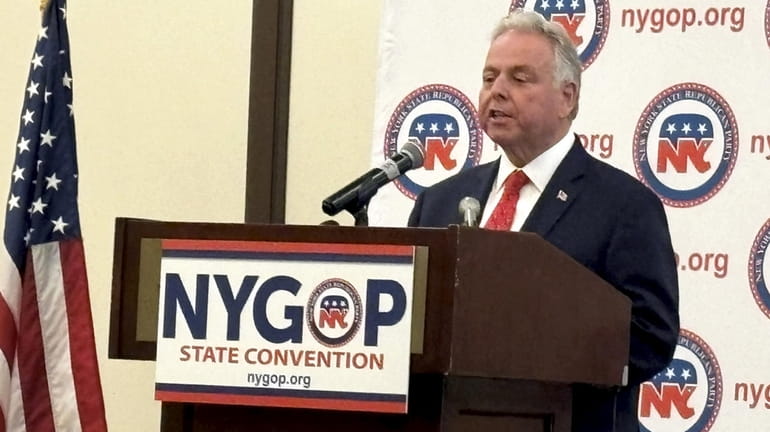 Mike Sapraicone speaks at the New York State Republican Nominating...