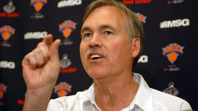 Knicks head coach Mike D'Antoni talks about the end of...