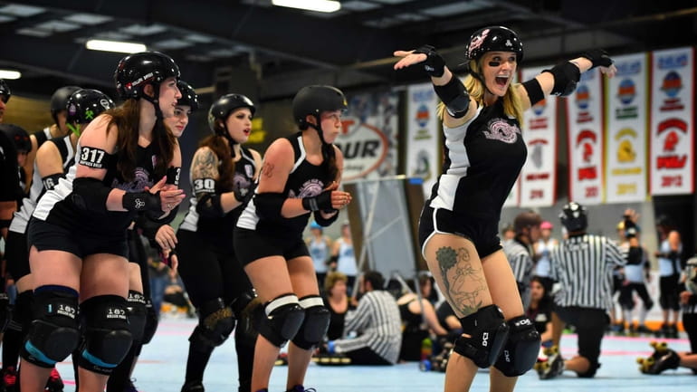 The Rock-A-Betty Bruisers, a team that's part of the Long...