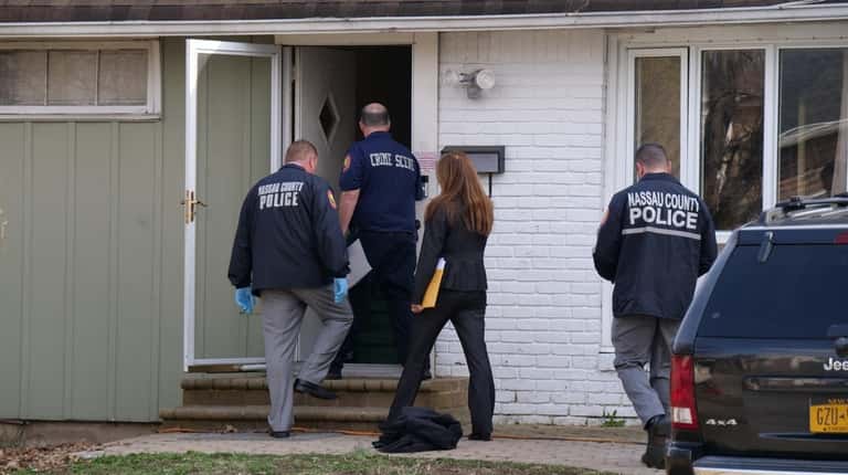 Nassau County police executed a search warrant Monday at a house...