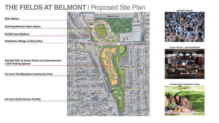 A look at NYCFC's site map for their proposed Belmont...