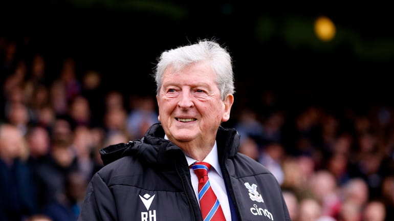 Crystal Palace manager Roy Hodgson smiles ahead of the Premier...