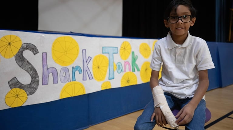 Zach Hussain, a second-grader at Brookside Elementary School, participated Friday...