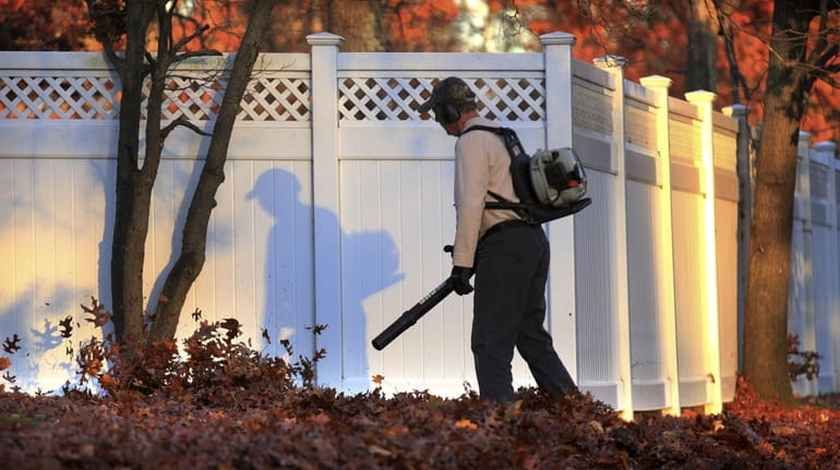 The latest hour that gas-powered leaf blowers are now allowed to...