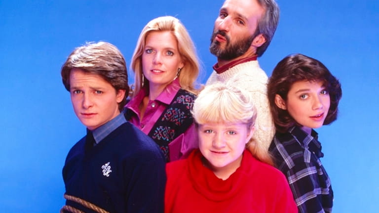FAMILY TIES, from left: Michael J. Fox, Meredith Baxter, Tina...