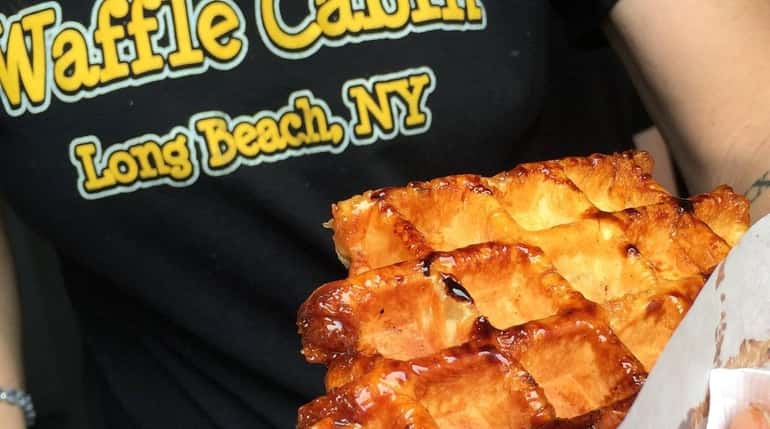 National chain Waffle Cabin opens its second Long Island store...