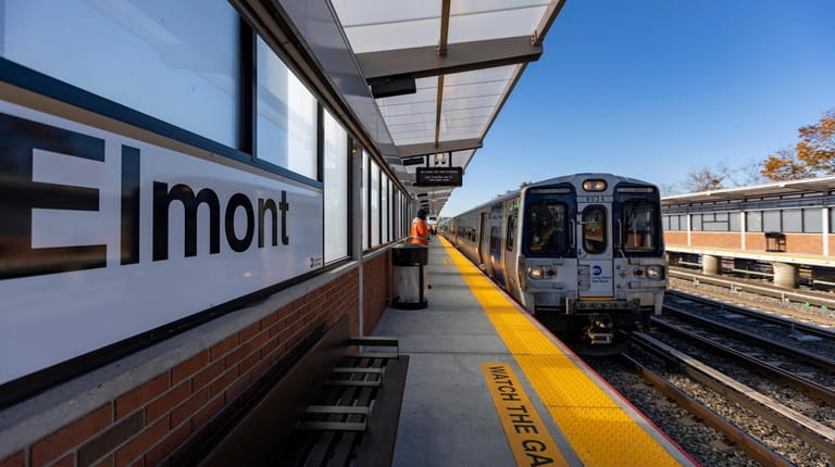 The new Elmont LIRR station will now be known as Elmont-UBS...