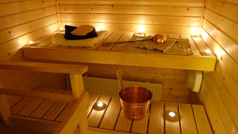 Inside of a Finnish sauna in candlelight. (Sandra Schramm/Dreamstime/TNS)