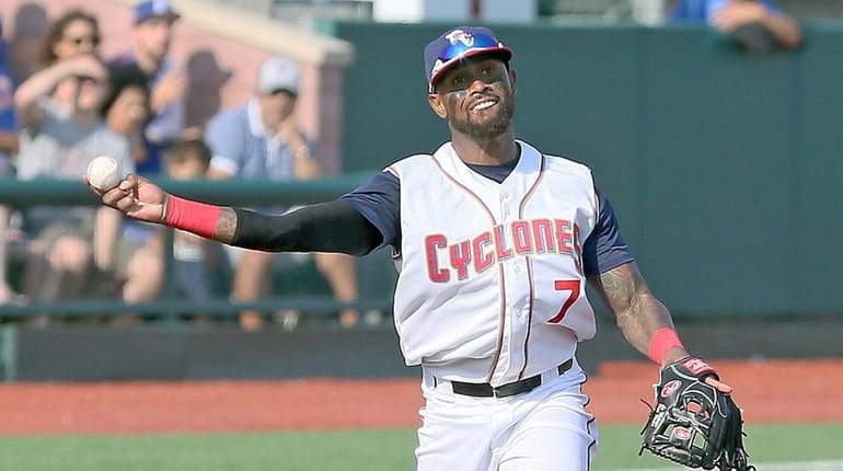 Cyclones' Jose Reyes, recently signed by the Mets, picks up...