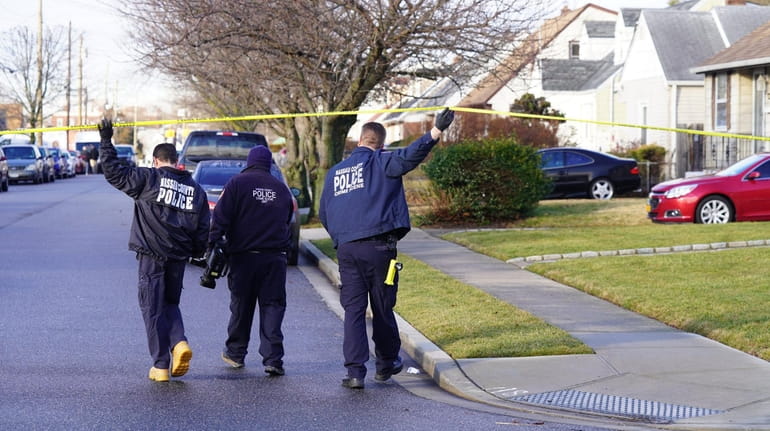 Nassau County Police respond to a report of a stabbing...