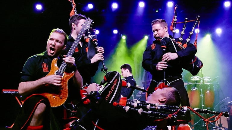 The Red Hot Chilli Pipers plays Irish-themed rock.
