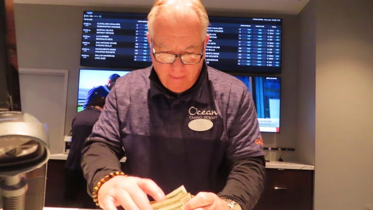 Frank Caltagirone, a sports book employee at the Ocean Casino...