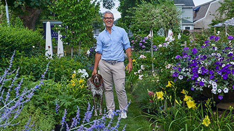 East Hampton Gardens' owner Michael Giannelli pictured above. 