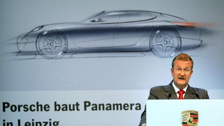 Former Porsche CEO, Wendelin Wiedeking, introduces the Porsche Panamera at...