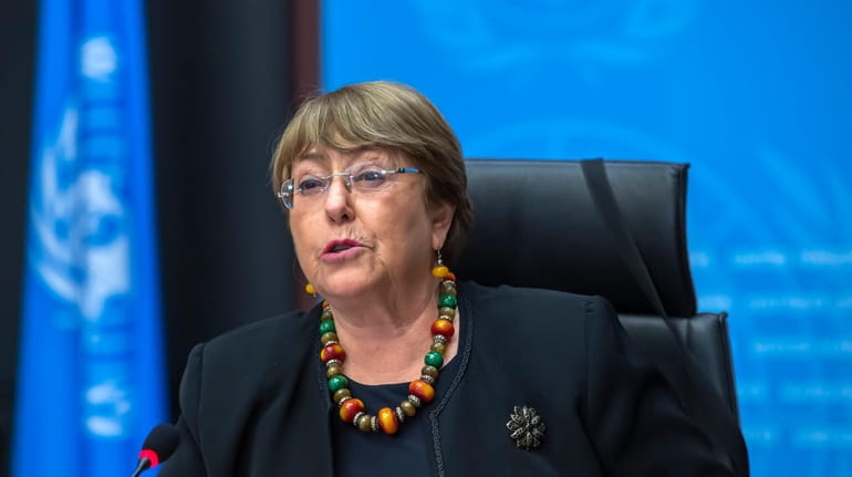 Michelle Bachelet, the UN high commissioner for human rights.