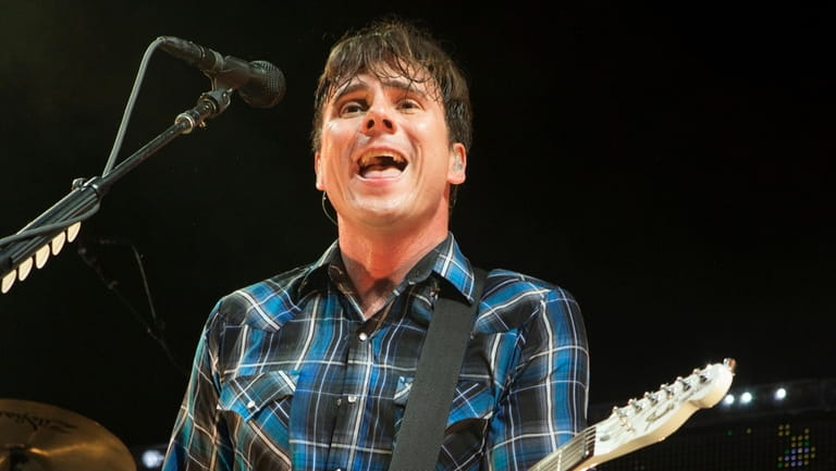 Jim Adkins of the band Jimmy Eat World performs in...