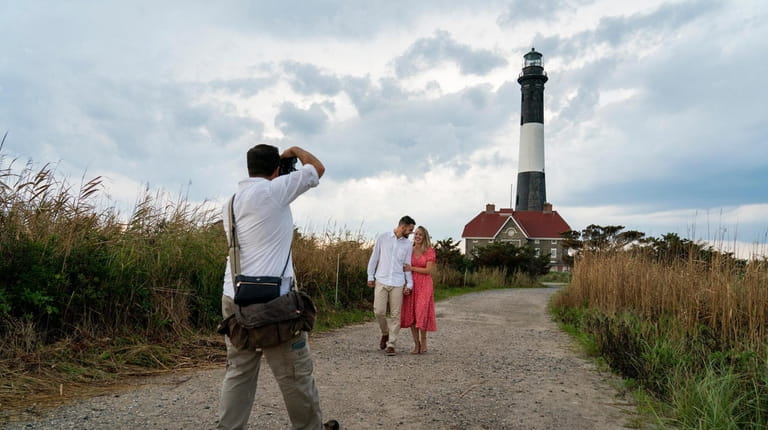 Photographer Mike Cassara shoots engagement pictures for Grace Murray, 27...