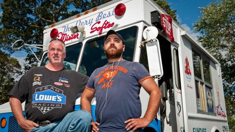 Taner Yalcin, right, is the Mister Softee driver who was...